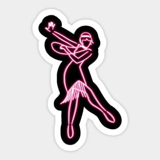 Art Deco woman dancing charleston Sticker